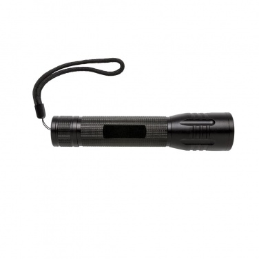 Logo trade promotional gift photo of: 3W large CREE torch, black