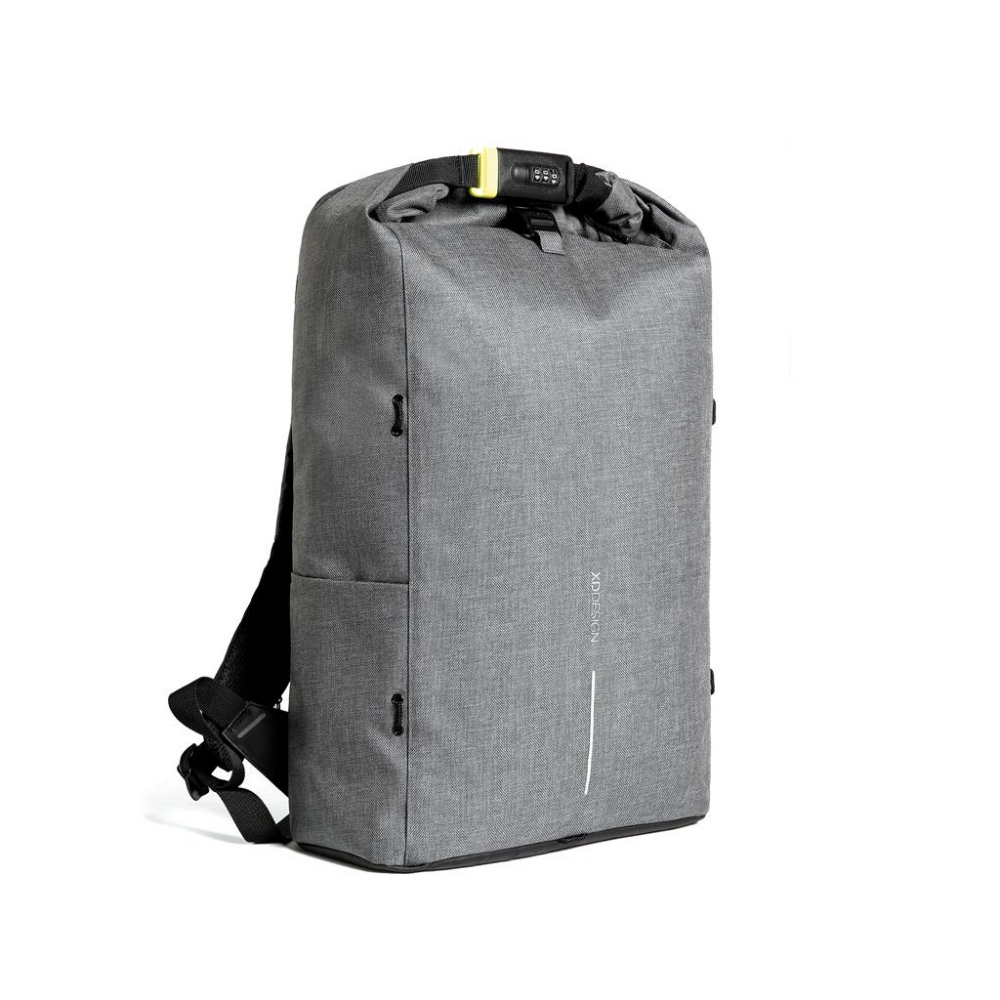 Logo trade corporate gifts picture of: Anti-theft backpack Lite Bobby Urban, gray