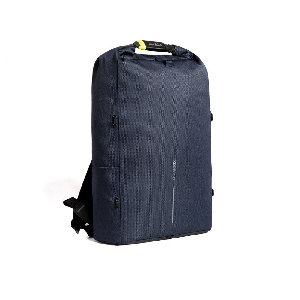 Logo trade advertising products image of: Bobby Urban Lite anti-theft backpack, navy