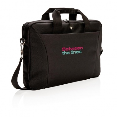 Logo trade promotional products image of: Swiss Peak 15.4” laptop bag, black