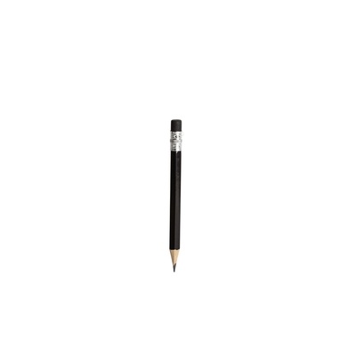 Logotrade promotional item picture of: Pencil, miniature, eraser, black