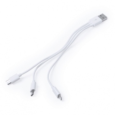 Logo trade promotional merchandise image of: Charging cable, white box