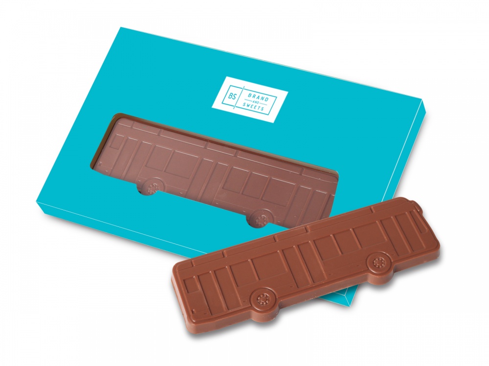 Logo trade promotional merchandise image of: Chocolate in individual shape