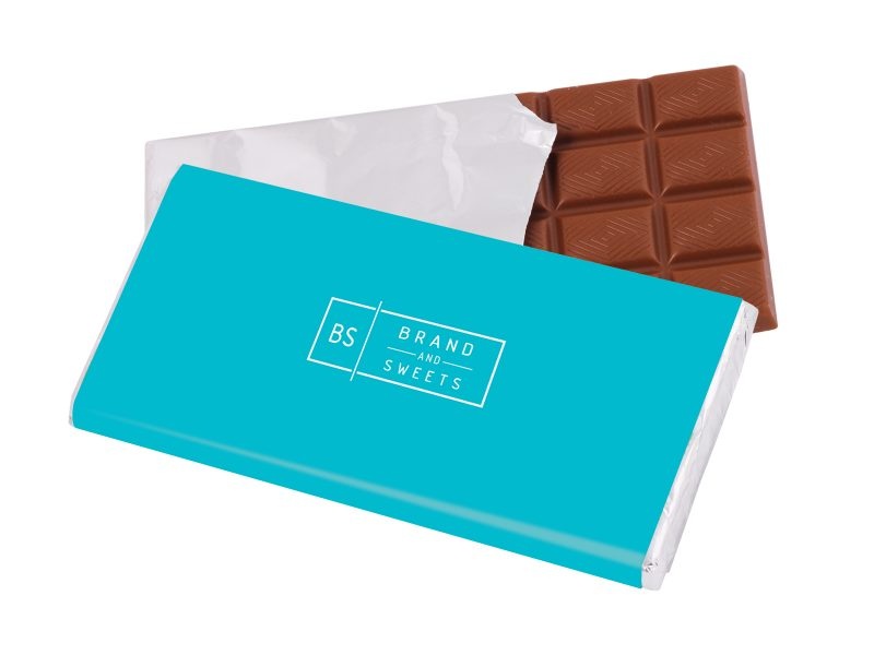 Logotrade promotional product picture of: Chocolate 100 g in label