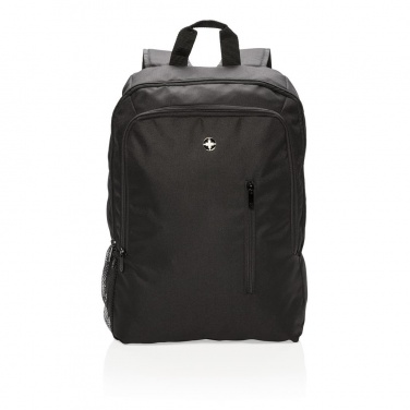 Logo trade promotional items image of: Swiss Peak 17" business laptop backpack, black