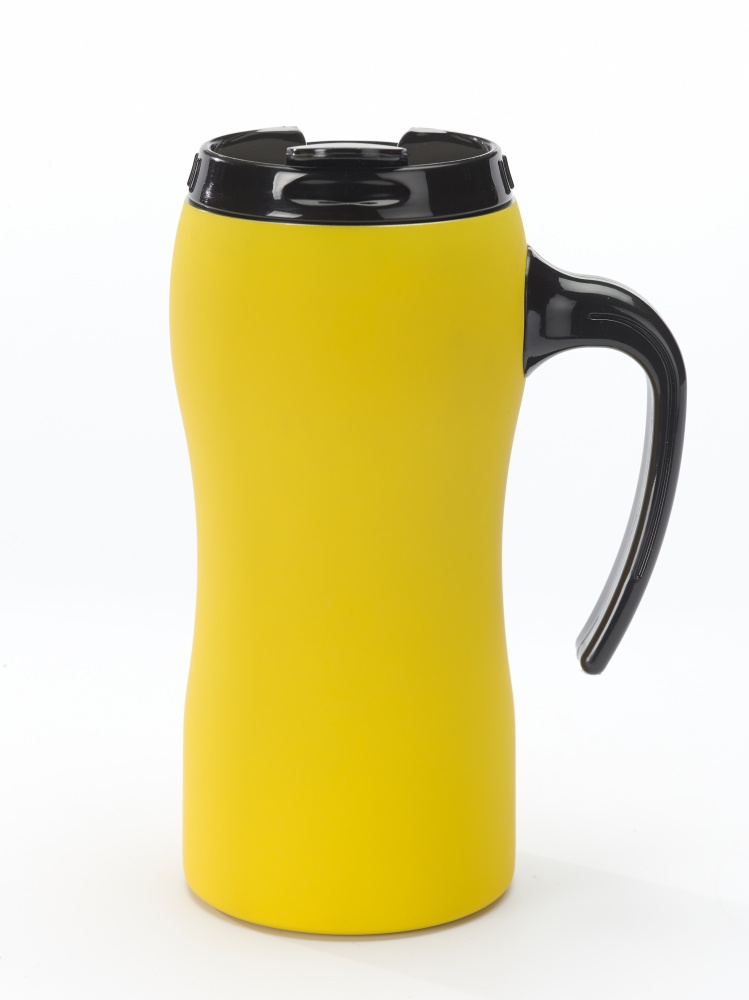 Logotrade promotional merchandise image of: THERMAL MUG COLORISSIMO, 500 ml, yellow