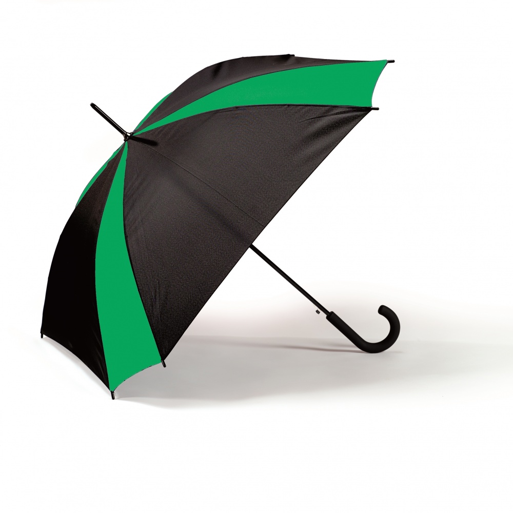 Logo trade promotional products picture of: SAINT TROPEZ UMBRELLA, green/black