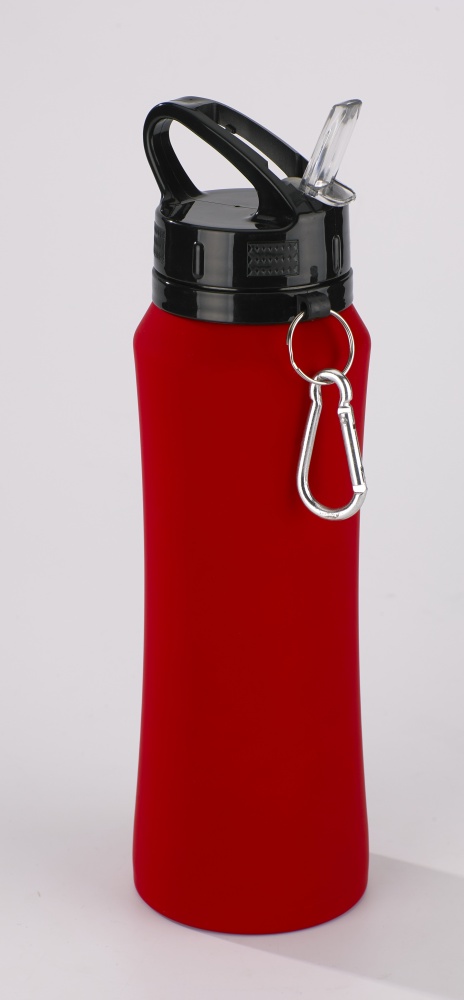 Logo trade corporate gifts image of: Water bottle Colorissimo, 700 ml, red