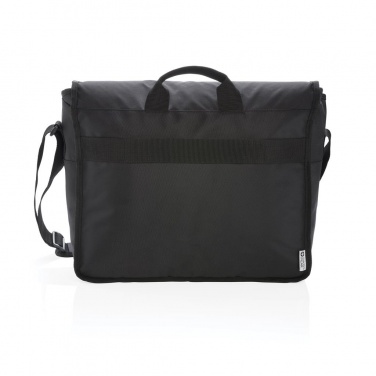 Logo trade promotional gift photo of: Swiss Peak RFID 15" laptop messenger bag PVC free, black