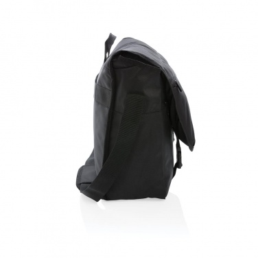 Logotrade promotional item picture of: Swiss Peak RFID 15" laptop messenger bag PVC free, black