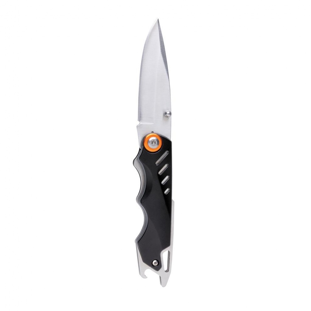 Logotrade promotional giveaway picture of: Excalibur outdoor knife, black