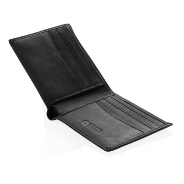 Logotrade corporate gift picture of: Swiss Peak RFID anti-skimming wallet, black