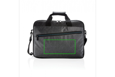 Logotrade promotional product picture of: 900D laptop bag PVC free, black