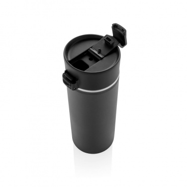 Logotrade promotional product picture of: Bogota vacuum coffee mug with ceramic coating, black