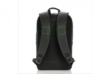 Logo trade promotional giveaways picture of: Swiss Peak eclipse solar backpack, black