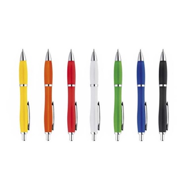 Logotrade promotional giveaway picture of: Ball pen 'Wladiwostock',  color yellow