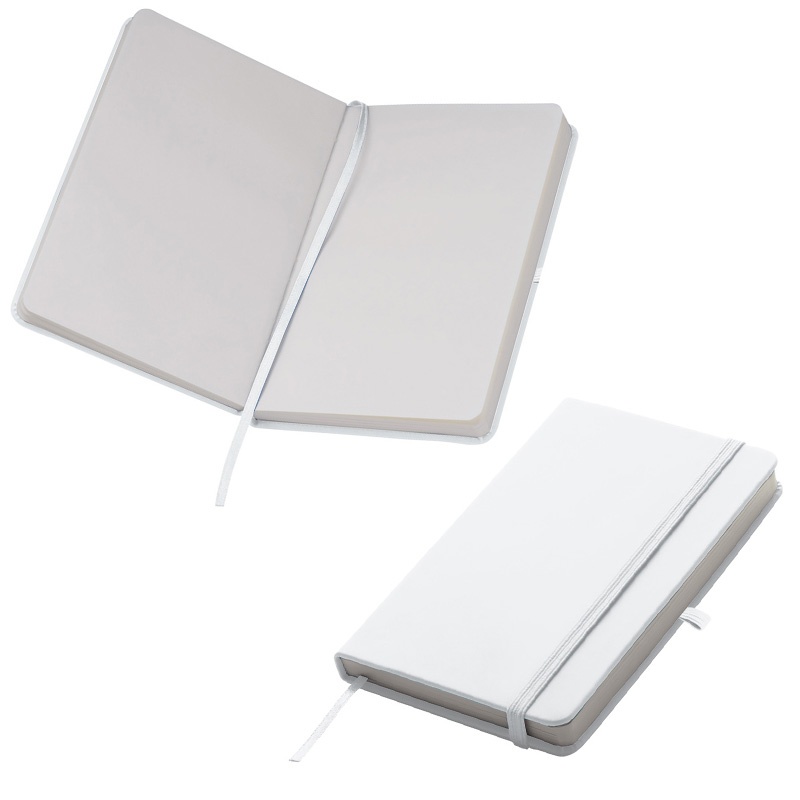 Logotrade promotional giveaways photo of: Notebook A6 Lübeck, white