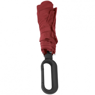 Logotrade promotional giveaways photo of: Automatic pocket umbrella with carabiner handle, Red