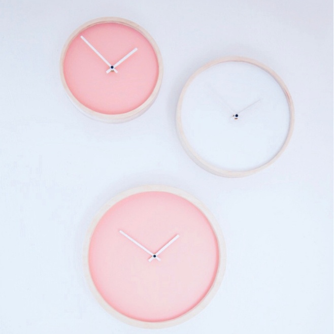 Logo trade promotional giveaways picture of: Wooden wall clock S