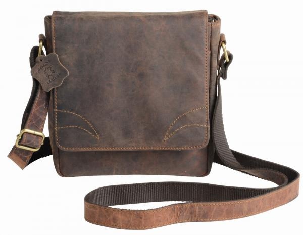 Logo trade promotional merchandise picture of: Genuine leather bag Wildernes, brown