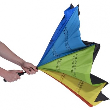 Logo trade promotional gifts image of: Reversible automatic umbrella AX, Multi color