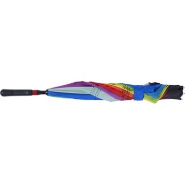 Logo trade promotional giveaway photo of: Reversible automatic umbrella AX, Multi color