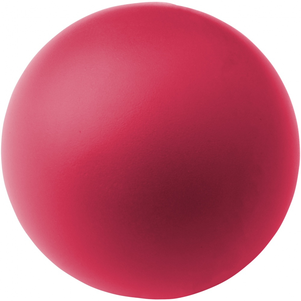 Logo trade promotional products image of: Cool round stress reliever, magenta