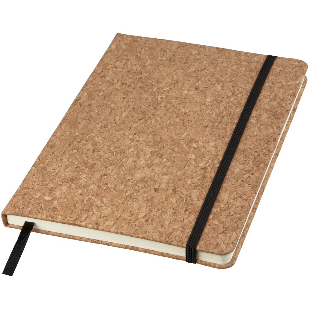 Logo trade promotional giveaways picture of: Napa A5 cork notebook, brown