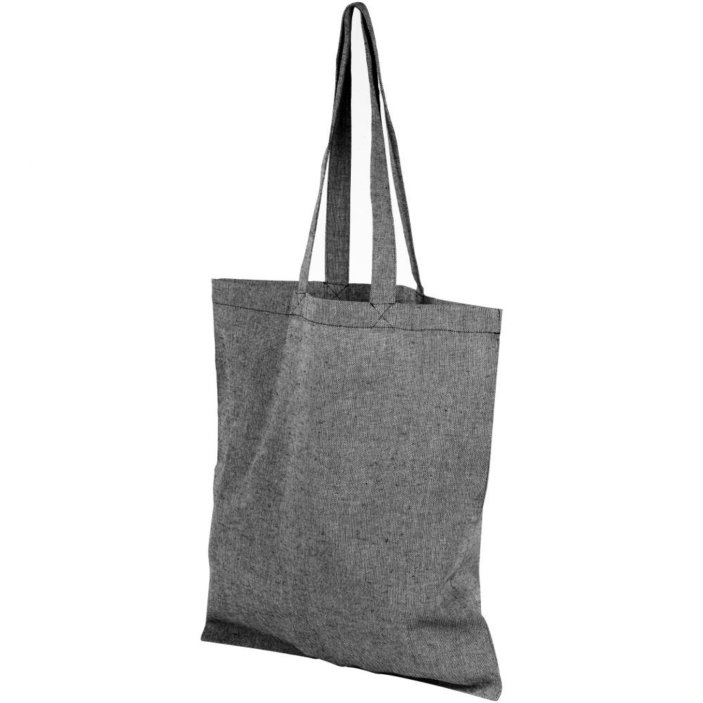Logo trade promotional product photo of: Pheebs recycled cotton tote bag, grey
