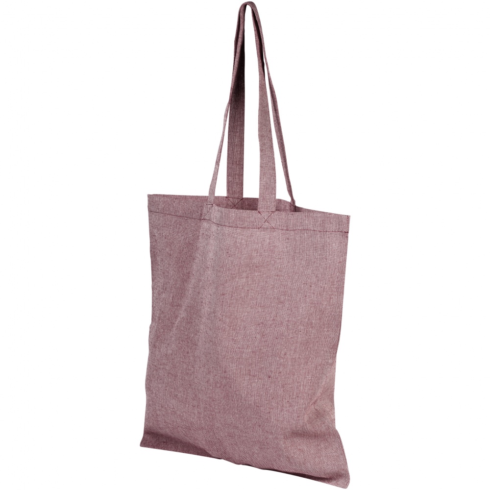 Logotrade promotional gift image of: Pheebs 180 g/m² recycled cotton tote bag