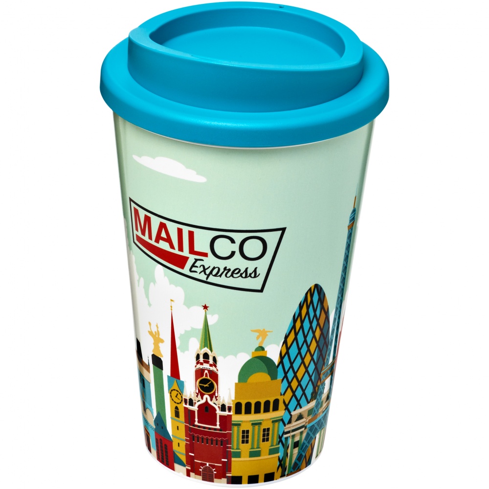 Logotrade promotional gift picture of: Brite-Americano® 350 ml insulated tumbler, light blue