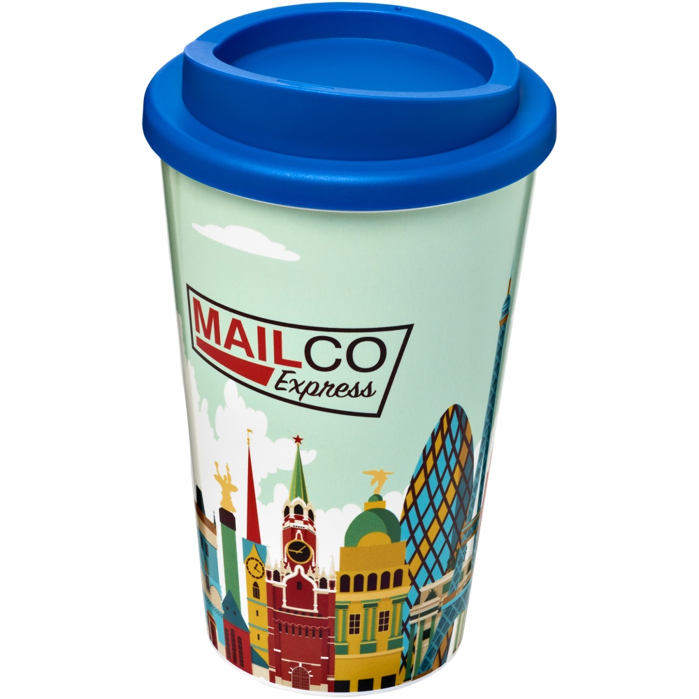 Logo trade promotional items image of: Brite-Americano® 350 ml insulated tumbler, blue