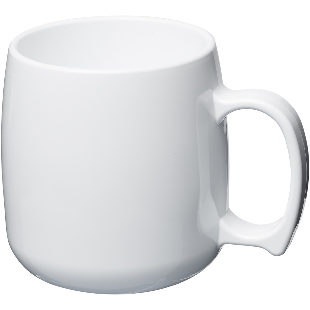 Logo trade promotional items picture of: Classic 300 ml plastic mug, white