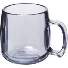 Classic 300 ml plastic mug, transparent