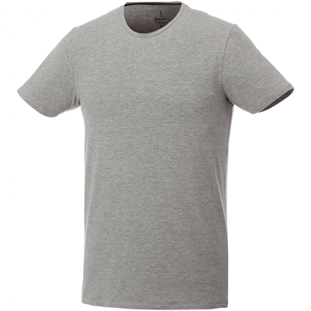 Logo trade promotional merchandise photo of: Balfour short sleeve men's organic t-shirt, grey