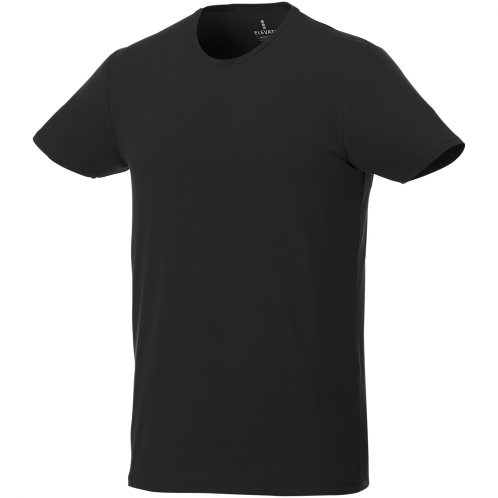 Logo trade promotional gifts image of: Balfour short sleeve men's organic t-shirt, black