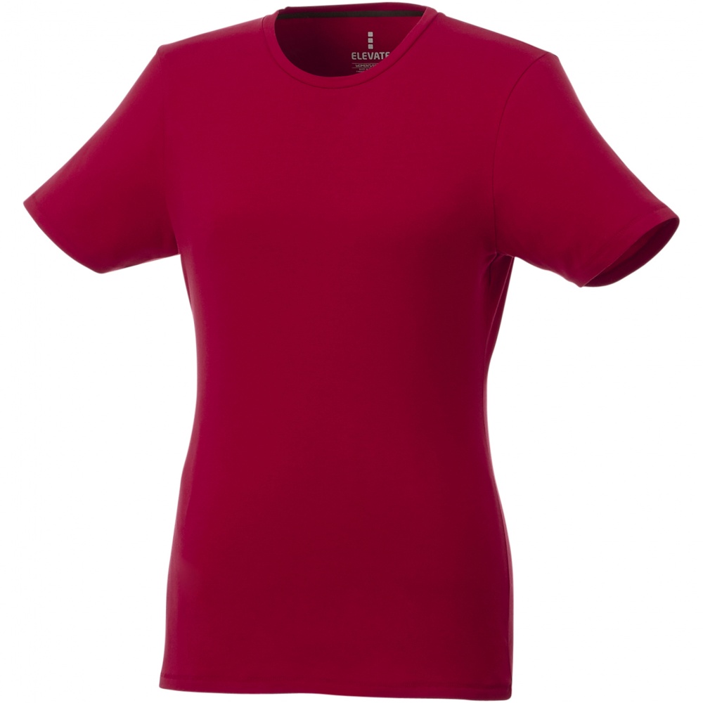 Logo trade promotional items picture of: Balfour short sleeve women's organic t-shirt, Red
