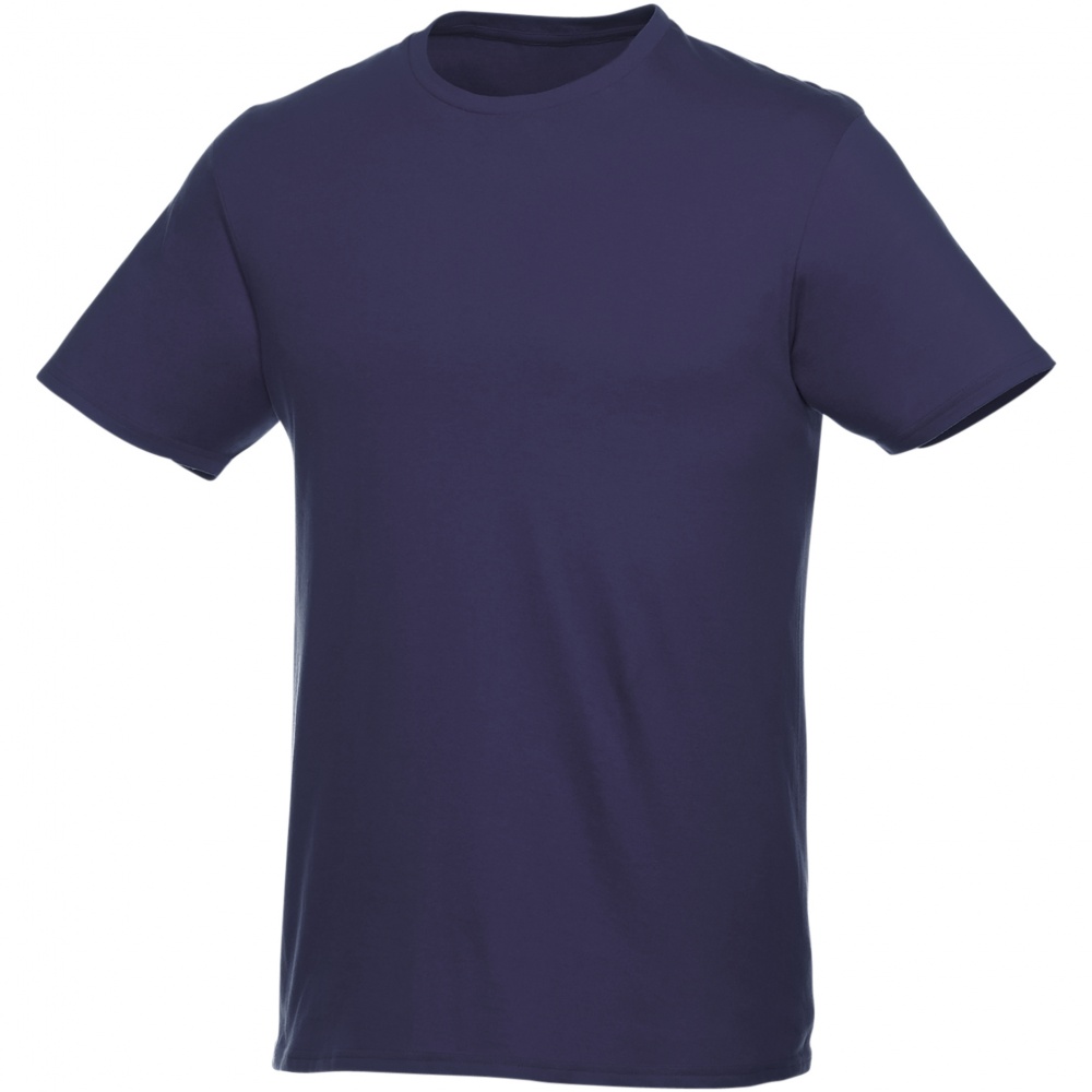 Logo trade advertising products image of: Heros short sleeve unisex t-shirt, navy blue