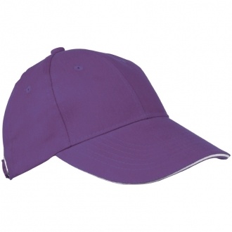 Logo trade promotional giveaways image of: 6-panel baseball cap 'San Francisco', purple