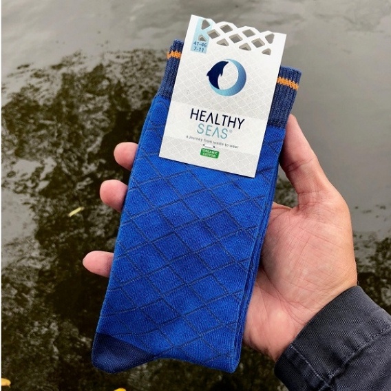 Logo trade promotional giveaways image of: Healthy Seas Socks