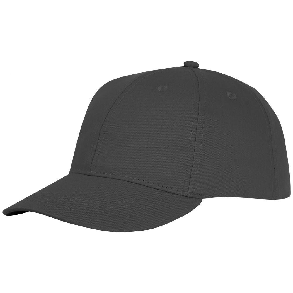 Logo trade promotional giveaways image of: Ares 6 panel cap, storm grey