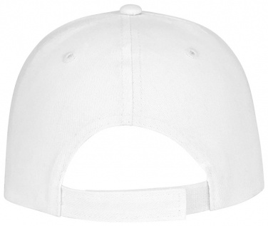 Logo trade business gift photo of: Ares 6 panel cap, white
