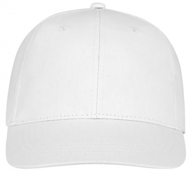 Logo trade promotional items image of: Ares 6 panel cap, white