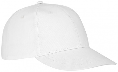 Logo trade promotional merchandise image of: Ares 6 panel cap, white
