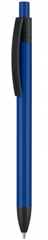 Logo trade promotional giveaway photo of: Pen, soft touch, Capri, navy