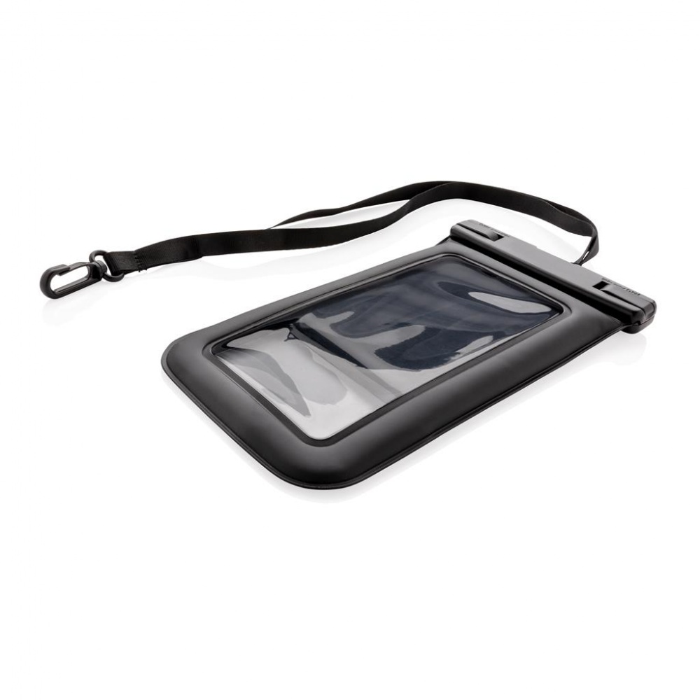 Logo trade promotional merchandise photo of: IPX8 Waterproof Floating Phone Pouch, black
