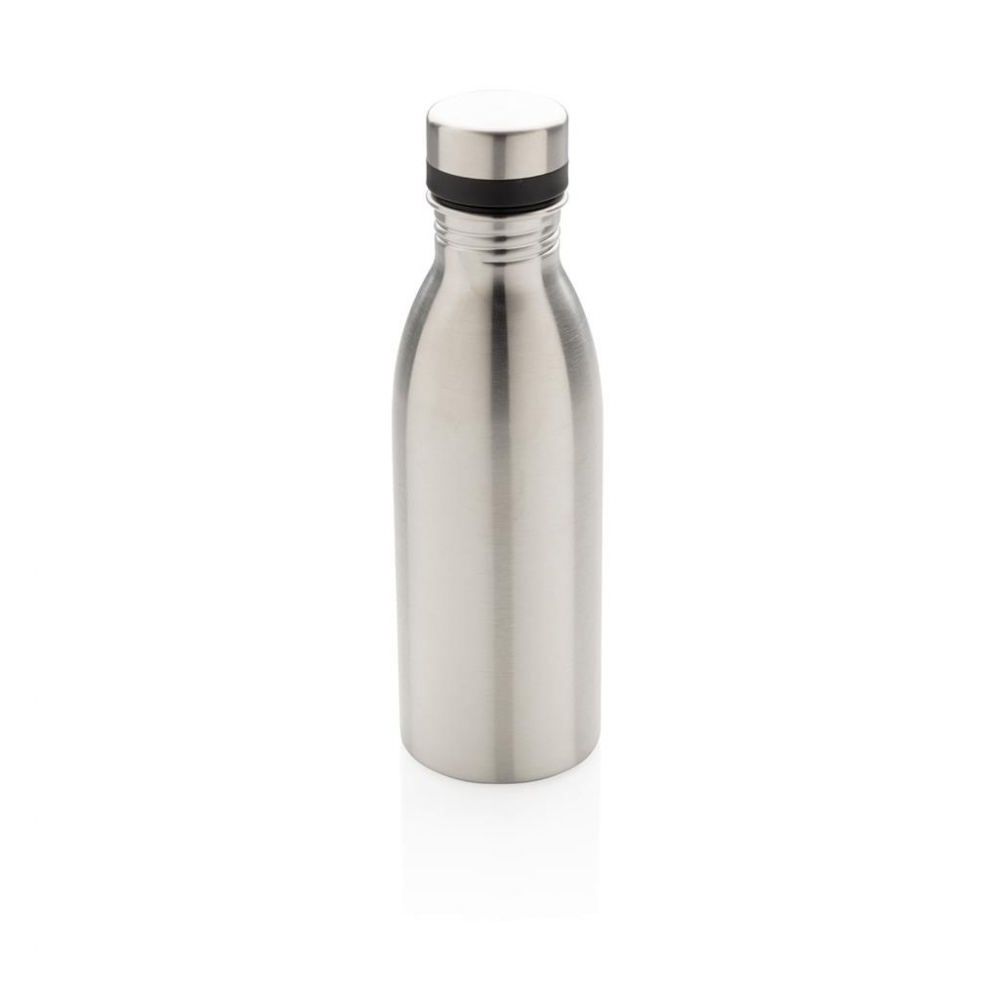 Logotrade promotional item picture of: Deluxe stainless steel water bottle, silver