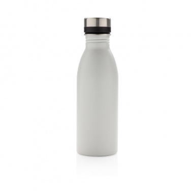 Logotrade promotional giveaways photo of: Deluxe stainless steel water bottle, white