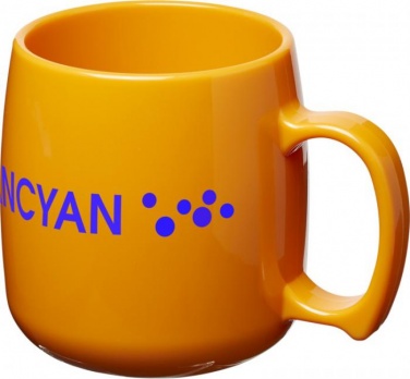 Logo trade promotional products image of: Classic 300 ml plastic mug, orange