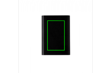 Logotrade advertising product picture of: Aluminium 5.000 mAh pocket powerbank, black